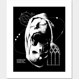 Nun horror faces geometry Posters and Art